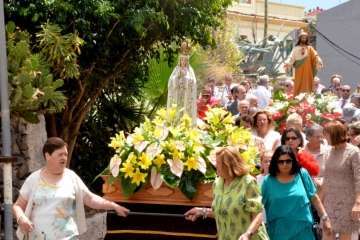 Misa y procesión del Sagrado Corazón de Jesús en La Higuera Canaria (Foto Francisco Javier Santana)